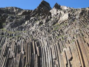 Porto Santo's volcanic prisms form stunning geological formations, offering breathtaking natural beauty and unique sights